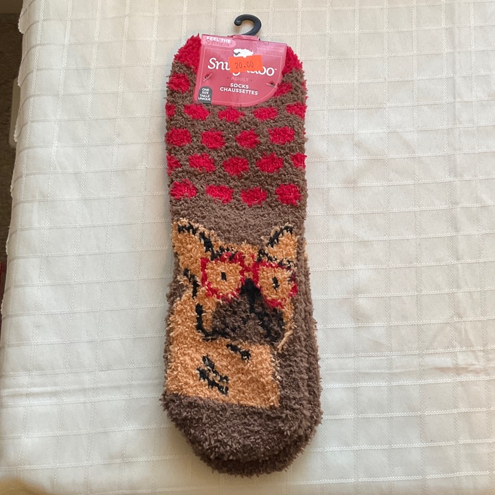 3 for $30 item - Cozy Dog Patterned Fuzzy Socks